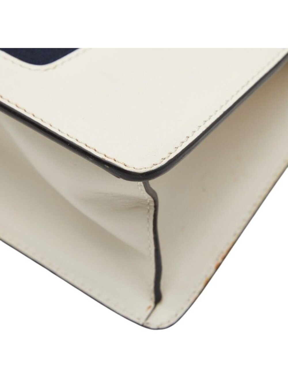 Gucci Sylvie Mini 2-Way Shoulder Bag White Leather 1 - Picture 6 of 10